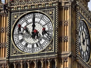 Big Ben gets its clock cleaned